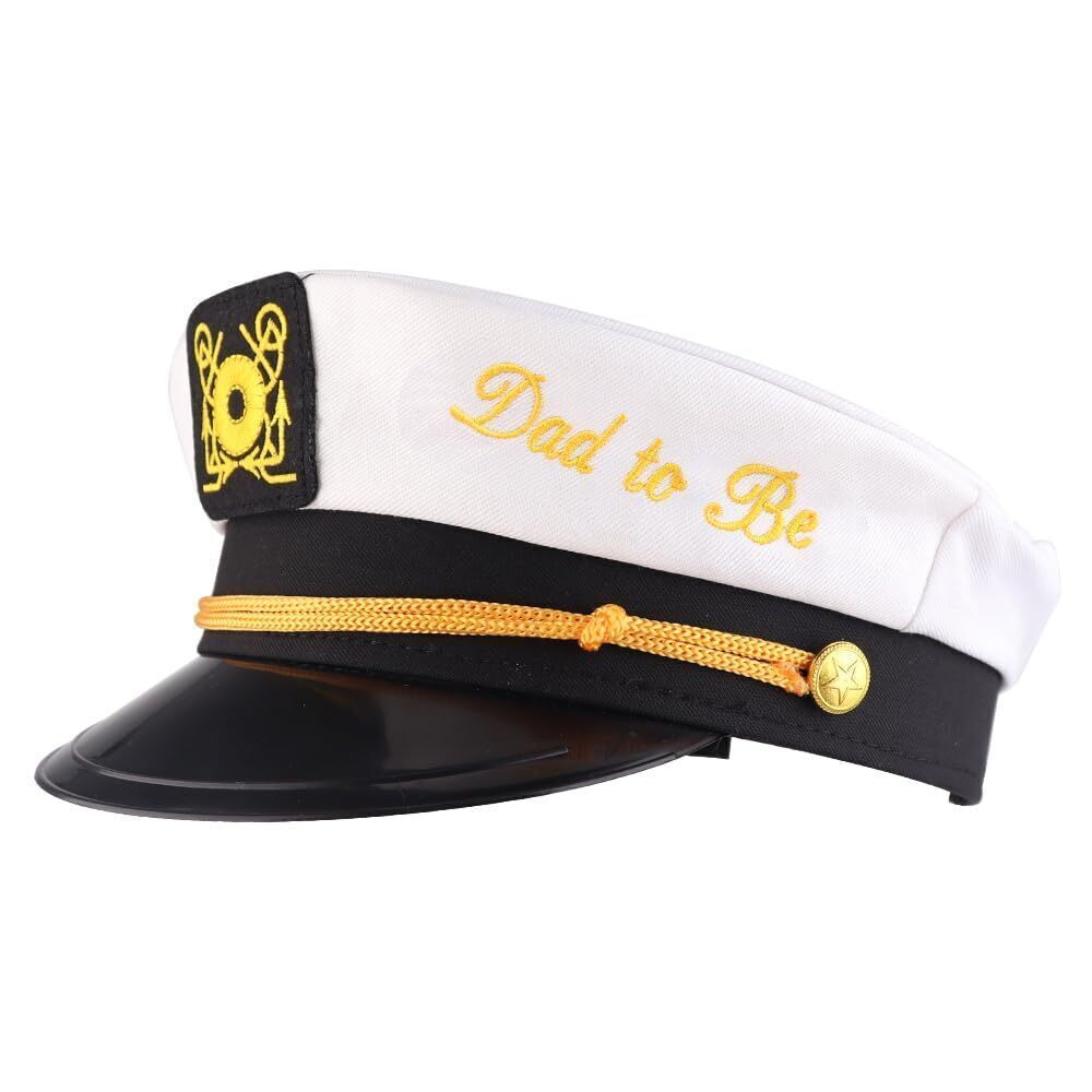 7885 Dad to Be Captain's Hat - Nautical Baby Shower Themed Party | Funny